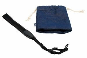 専用ストラップ・ポーチ付属