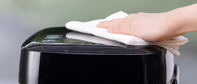 フラットだからお手入れしやすい