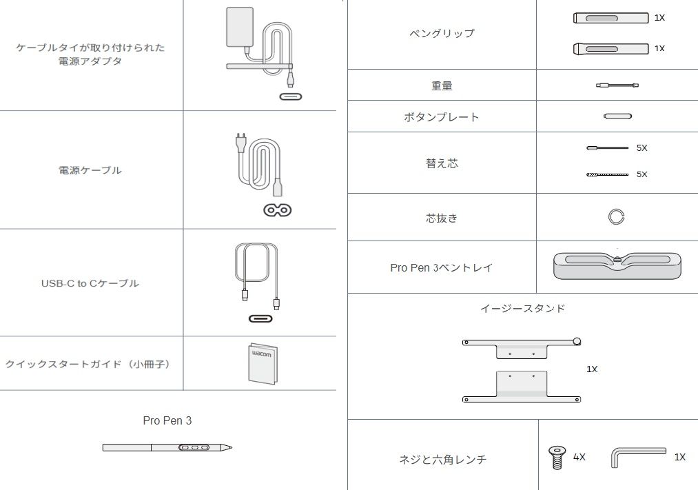 付属品イラスト