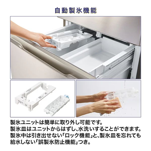 洗える製氷ユニット